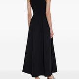 Emporio Armani Black Sleeveless Flared Dress