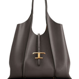 Tod's T Timeless Medium Leather Shopping Bag