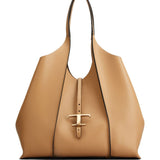 Tod's T Timeless Medium Leather Shopping Bag