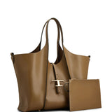 Tod's T Timeless Medium Leather Shopping Bag