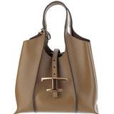 Tod's T Timeless Mini Leather Shopping Bag