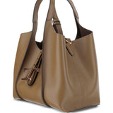 Tod's T Timeless Mini Leather Shopping Bag