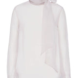 Brunello Cucinelli Beige Pussybow Blouse