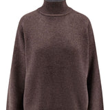 Brunello Cucinelli Brown Monili Detail Sweater