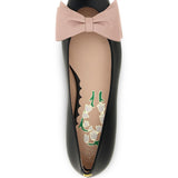Valentino Garavani Black Bowow Ballet Flats
