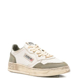 Autry Green Perforated Toe Cap Sneakers