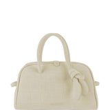 JACQUEMUS The Small Turismo crocodile-effect knotted shoulder bag