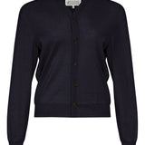 Maison Margiela Navy V Neck Cardigan