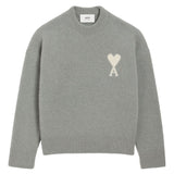 Ami Paris Sweaters Grey