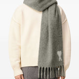 Ami Paris Ami De Coeur wool scarf