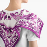 Dolce & Gabbana foulard-panelled cotton T-shirt