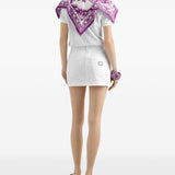 Dolce & Gabbana foulard-panelled cotton T-shirt