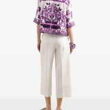 Dolce & Gabbana Silk shirt with maiolica print