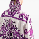Dolce & Gabbana Silk shirt with maiolica print
