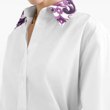 Dolce & Gabbana Cotton shirt with maiolica print