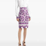 Dolce & Gabbana Cotton shirt with maiolica print