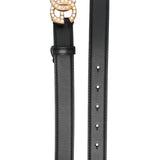 Dolce & Gabbana DG-logo embellished leather belt