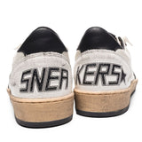 Golden Goose White Star Print Sneakers
