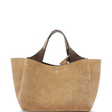 Tod's Logo-charm suede tote bag