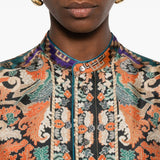Pierre Louis Mascia Orange Paisley Shirt