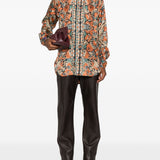 Pierre Louis Mascia Orange Paisley Shirt