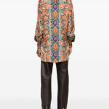 Pierre Louis Mascia Orange Paisley Shirt