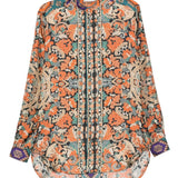 Pierre Louis Mascia Orange Paisley Shirt