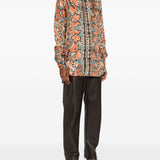 Pierre Louis Mascia Orange Paisley Shirt