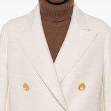 Harris Wharf London Beige Double-Breasted Coat