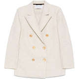 Harris Wharf London Beige Double-Breasted Coat