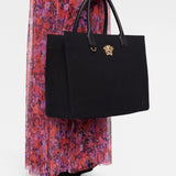 Versace Black La Medusa Large Tote