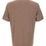 Emporio Armani Charcoal Brown Embroidered Eagle Tee