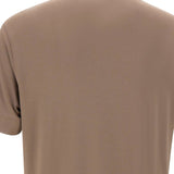 Emporio Armani Charcoal Brown Embroidered Eagle Tee