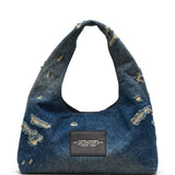 Marc Jacobs The Rip and Repair Denim Sack Bag