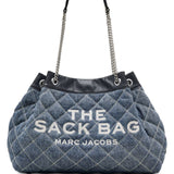Marc Jacobs The Quilted Denim Large Chain Sack Bag