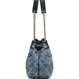 Marc Jacobs The Quilted Denim Chain Sack Bag