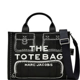 Marc Jacobs The Trompe L'Oeil Cargo Canvas Medium Tote Bag