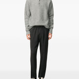Ami Paris Grey Pleated Front Trousers
