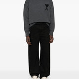 Ami Paris Sweaters Grey