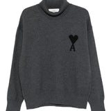 Ami Paris Sweaters Grey