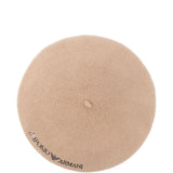 Emporio Armani Embroidered wool beret