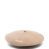 Emporio Armani Embroidered wool beret