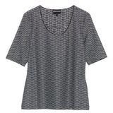Emporio Armani Grey Striped T Shirt