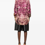 Pierre Louis Mascia Purple Damask Shirt