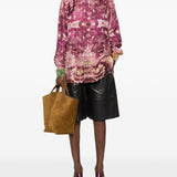 Pierre Louis Mascia Purple Damask Shirt