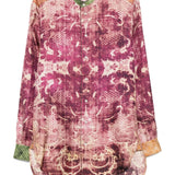 Pierre Louis Mascia Purple Damask Shirt
