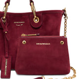 Emporio Armani MyEA small shopper in faux suede