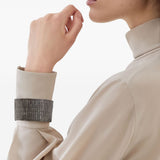 Brunello Cucinelli Beige High Neck Top