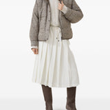 Brunello Cucinelli Beige High Neck Top