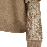 Brunello Cucinelli Dark Brown Sequined Sweater